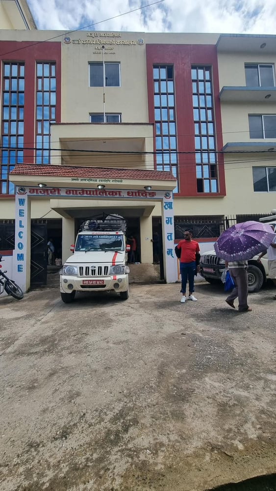 Gajuri, Dhading relief distribution photograph 3